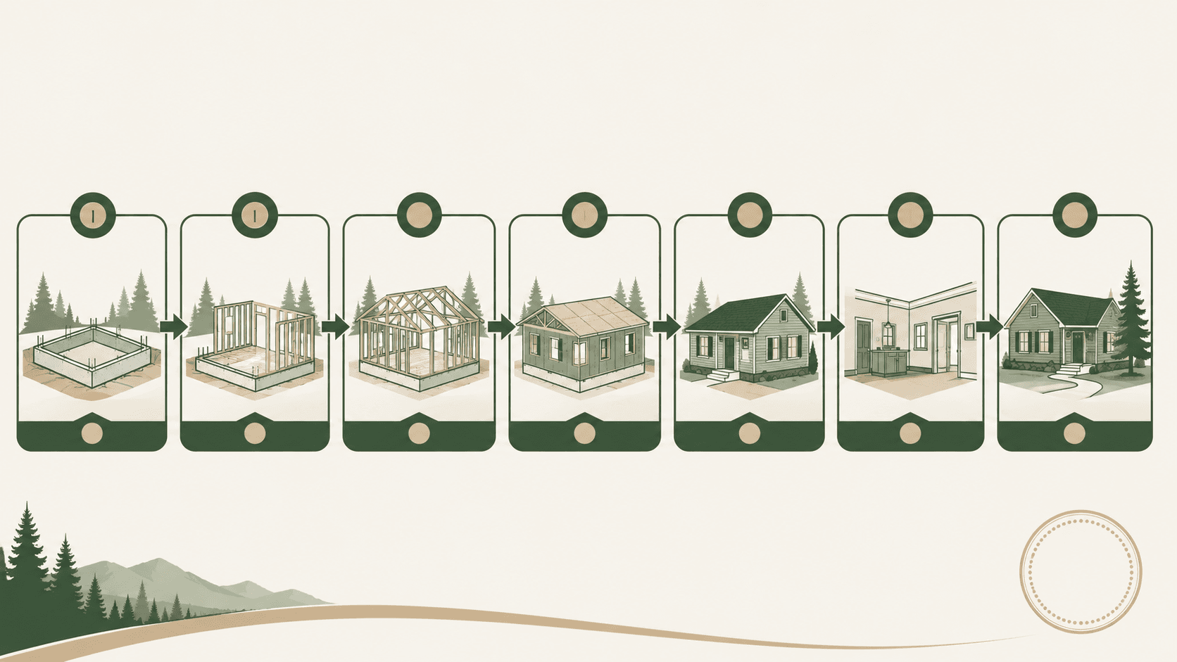 Indicative residential construction phase flowchart